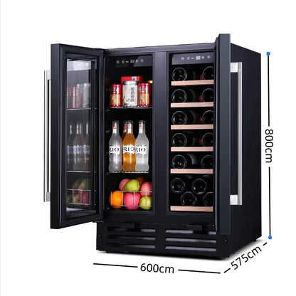 High quality 2024 BW-35D3  LOGO Low Noise 35L 12 Bottles Thermoelectric Wine Cooler Cabinet Refrigerator