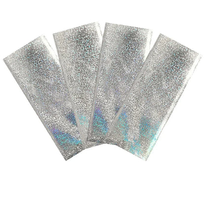 Shiny Silver Tableware Set Metallic Paper Plates Cups Holographic Tablecloth For Adult Birthday Wedding Party Decorations
