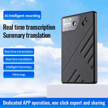 AI Voice Recorder Intelligence APP GPT Control Audio Mind Map Real Time Transcription/Summary/Translation Phone Calls Recording