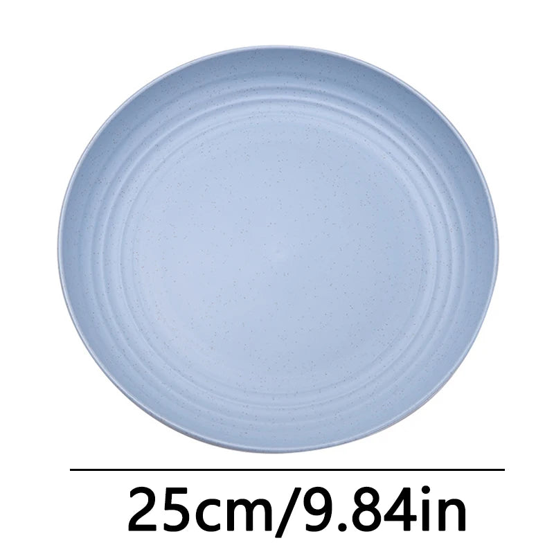 Fruit Plate, Round Salad Dessert Plate, Plastic Plate Can Be Used For Snacks, Nuts Can Be Stacked And Not Easily Broken