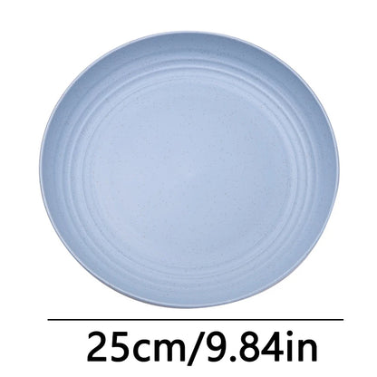 Fruit Plate, Round Salad Dessert Plate, Plastic Plate Can Be Used For Snacks, Nuts Can Be Stacked And Not Easily Broken