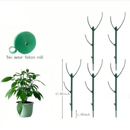 10Pcs Monstera Plant Support Set Stackable Tall Poles with Ties Support Climbing Plant Stems Durable Outdoor Gardening Supports