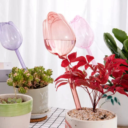 4/1PCS Automatic Drip Irrigation Waterer Plastic Tulip Plant Watering Globes Self Watering Supplies Planter Insert Water Devices