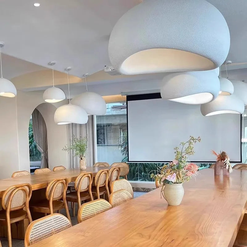 Nordic Wabi Sabi Ceiling Chandelier Modern Dining Table Pendant Lights E27 Home Decor Bedroom Living Room Loft Bar Hanging Lamps