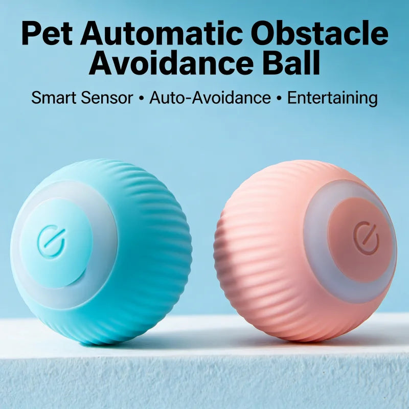 Bite Resistant Smart Automatic Rolling Ball Electric Cat Interactive Toy Self Amusement Boredom Relief Pet Entertainment Ball