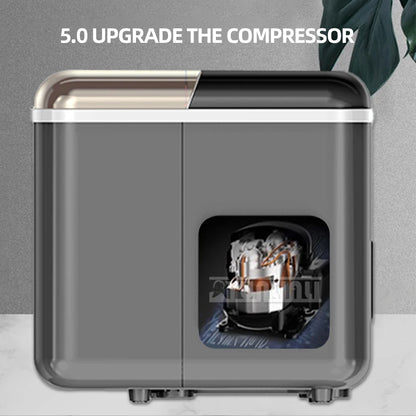 Electric Ice Cube Maker Ijsblokjes Machine Elektrisch Automatic Home Eismachine Commercial Desktop Portable Ice Machine for Bar