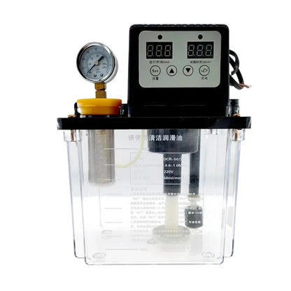 2L Lubricant Pump Automatic Lubricating Oil Pump Volt AC 220V CNC Electromagnetic Lubrication Pump Lubricator
