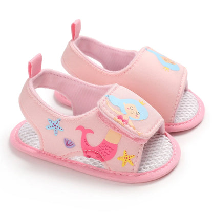 0-18M Baby Shoes Infant Pre-Walker Shoes, Cute Pink Theme Casual Flat Shoes, Soft Sole Lightweight Comfortable for Girls