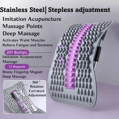 12 Magnets Lumbar Vertebrae Relaxer Humpback Correction Traction Back Massager Shaping Stretching Back Stretcher Waist Support
