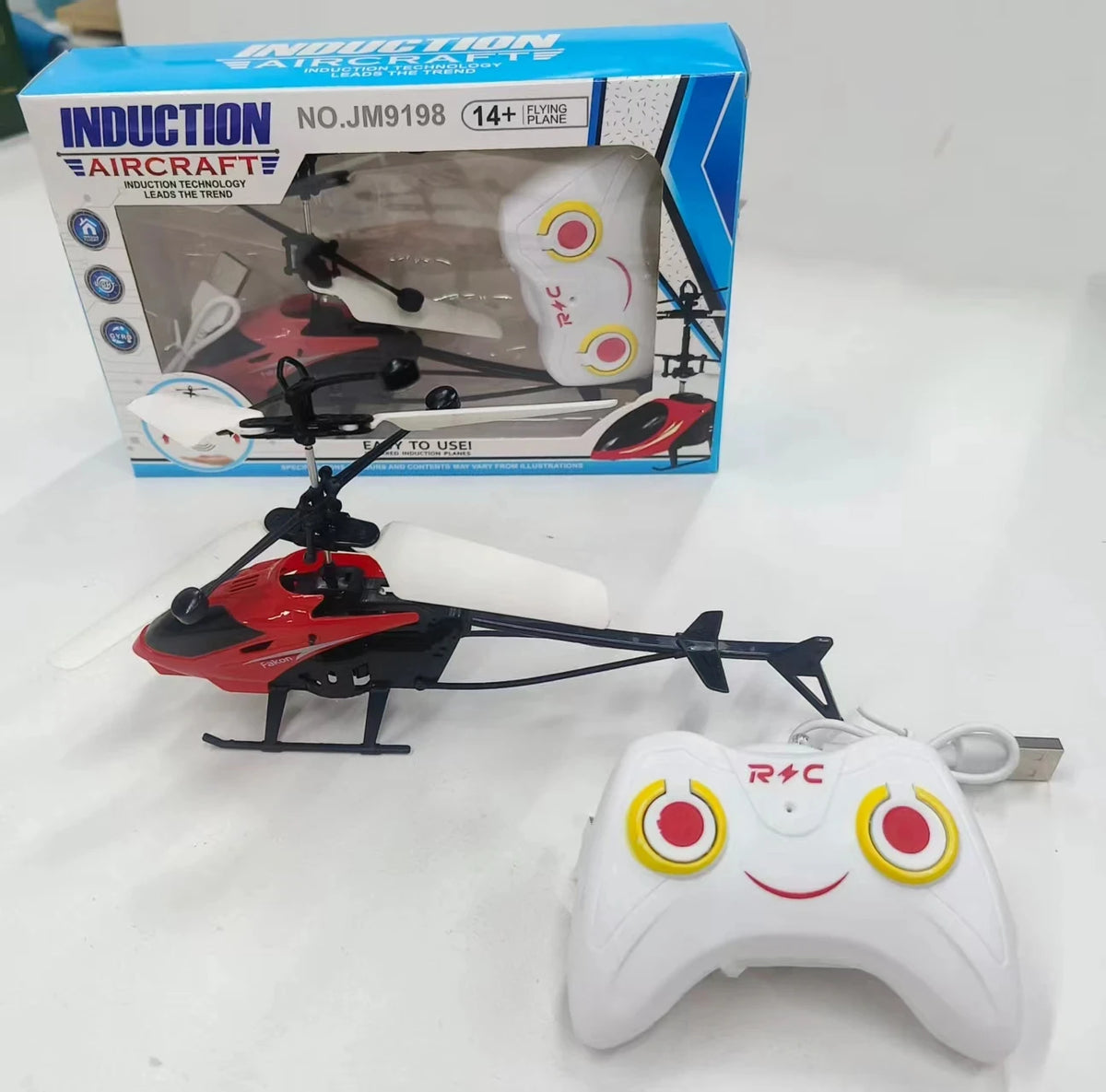 Mini Induction Hover Drone Rechargeable Flying Helicopter Safe Fall-Resistant Toy Gift for Children