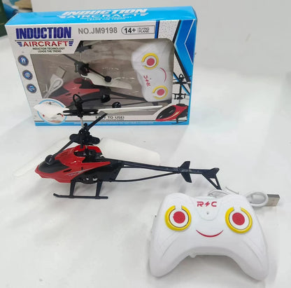 Mini Induction Hover Drone Rechargeable Flying Helicopter Safe Fall-Resistant Toy Gift for Children