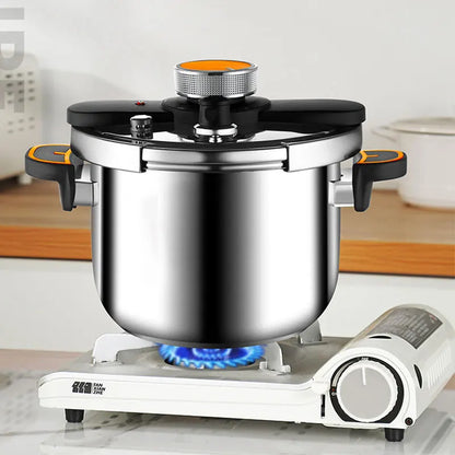PGY 4L/6L/8L Stainless Steel Pressure Cooker Safety One-Hand Locking Olla de Presion Multi-Cooker for Gas & Induction Stove