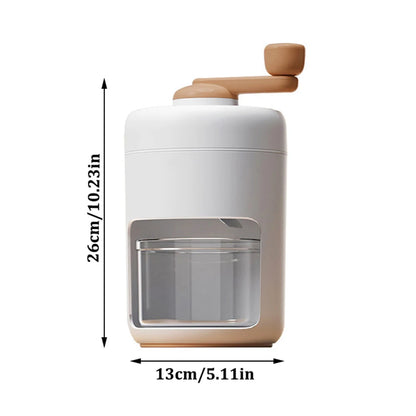 Shaved Ice Maker Machine for Home Ice Shaver Hand Crank Slushy Maker Machine Ice Crusher for Snow Cones Ideal for Outdoor Picnic