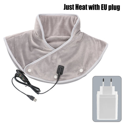 Electric Heating Shoulder Neck Pad Massager Three Gear Hot Compress Cervical Shawl Warmer for Heated Scarf Best Back Relax Brace