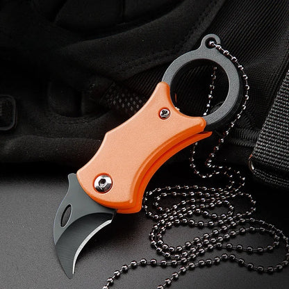 Mini Folding Knife Portable Pocket Knife Camping Food Processing Food Construction Repair Outdoor Equipment Keychain Mouth