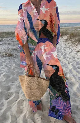 Summer Casual Shirts Two Piece Outfits 2 Pieces Set For Woman New In Matching Sets Blouse For Woman Temperament Vacation Printed