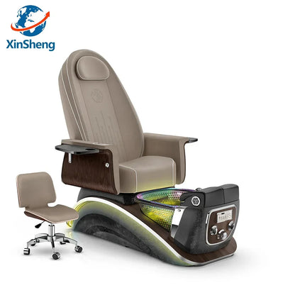 Beauty Salon Pedicure Chair with Electric Back Massage Foot Bath SPA Furniture