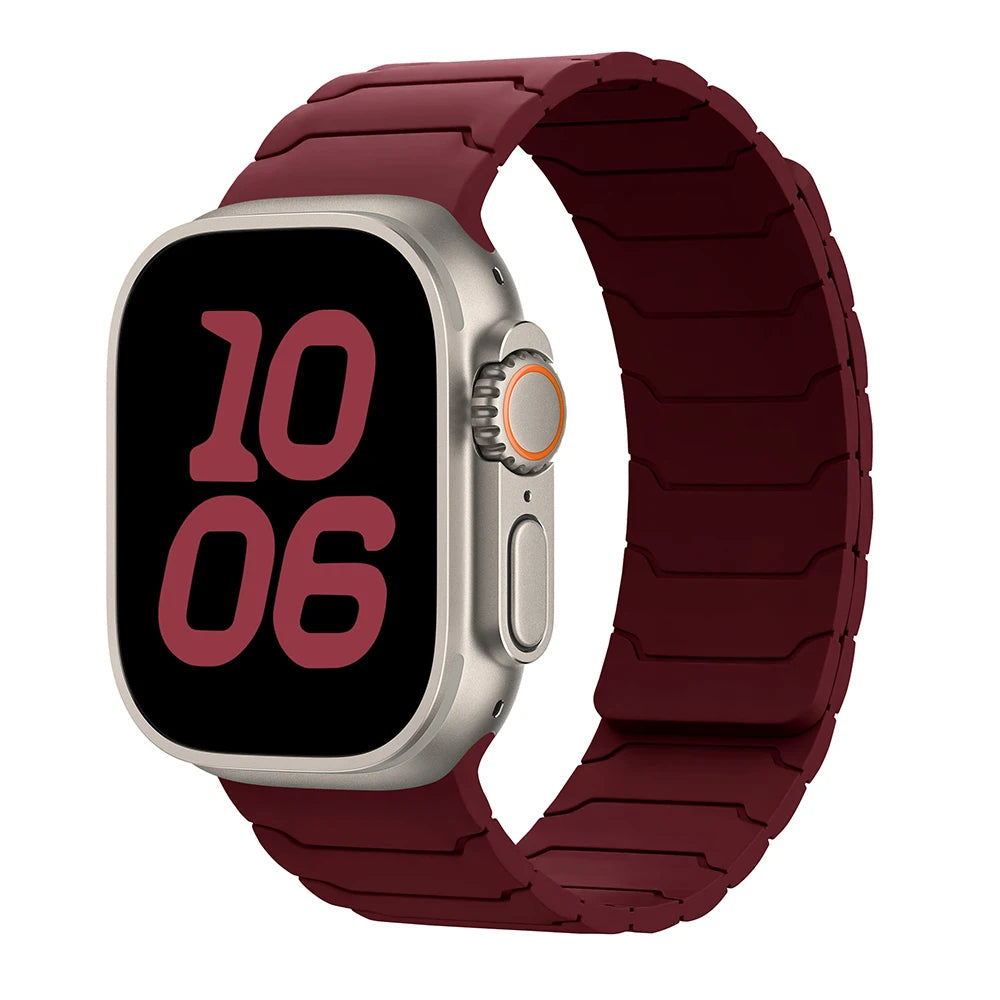 magnetic Strap For Apple Watch Band ultra 2 3 49mm 44mm 40mm 41mm 46mm 42mm 45mm 38 Silicone Bracelet IWatch Series 11 9 8 SE 10