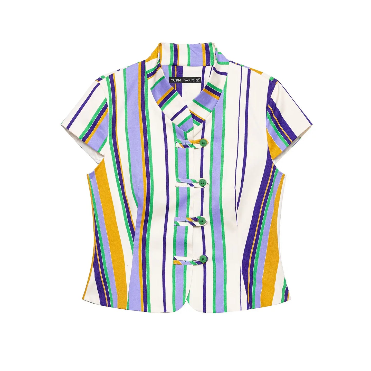 KLKXMYT Chic Stripe Pants Set Women Sleeveless Short Shirt Top Straight Trousers Suits 2026 Summer Woman Outfits ﻿