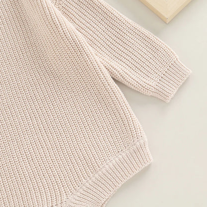 0-2Y Knitting Newborn Baby Girl Boy Spring Autumn Clothes Cute Long Sleeve Sweater Romper Jumpsuit Casual New born Outfits