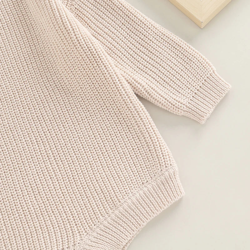 0-2Y Knitting Newborn Baby Girl Boy Spring Autumn Clothes Cute Long Sleeve Sweater Romper Jumpsuit Casual New born Outfits