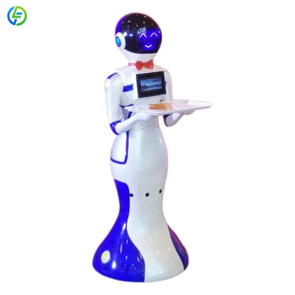 Customized CE Certificated Intelligent Humanoid Waiter For Restaurant Food Delivery Robot