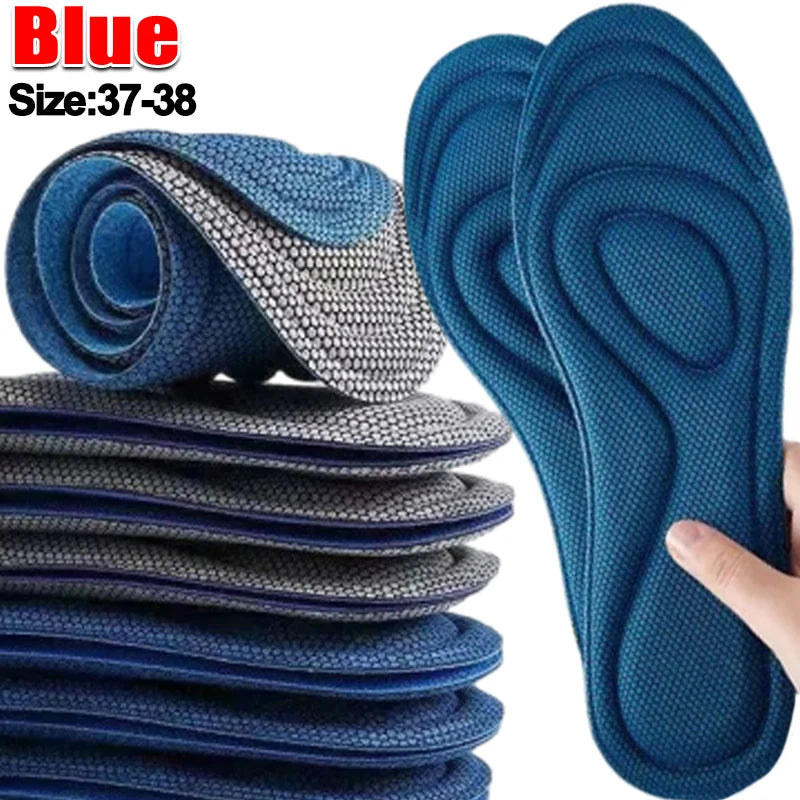 10/20pcs Memory Foam Orthopedic Insoles Shoes Men Women Nano Antibacterial Deodorization Insole Sweat Absorption Running Cushion