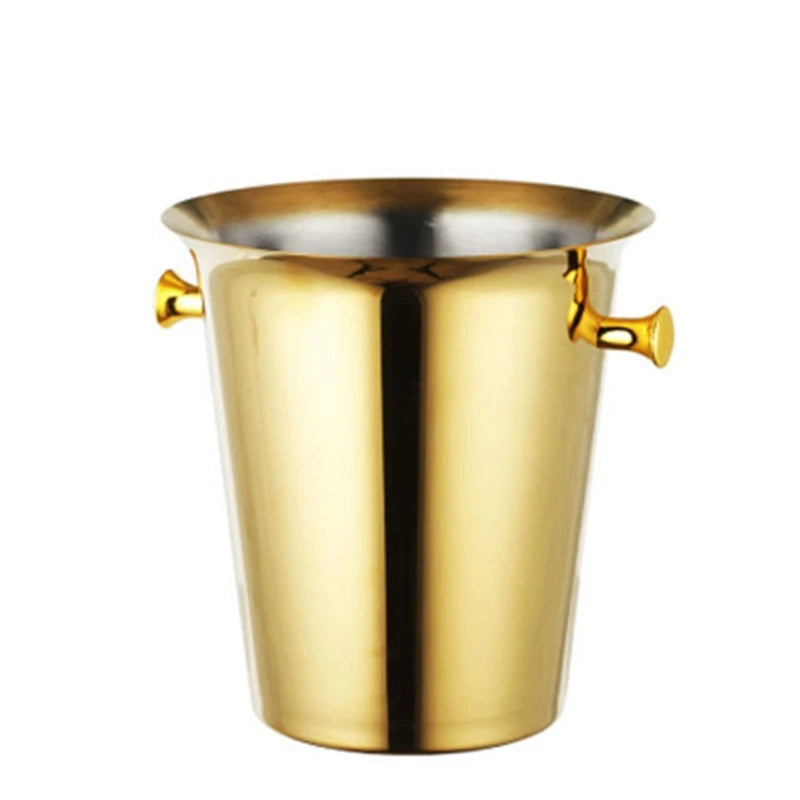 European Style Stainless Steel Ice Bucket Wedding Birthday Party Decoration Wine Beer Whisky Champagne Beverage Cooler