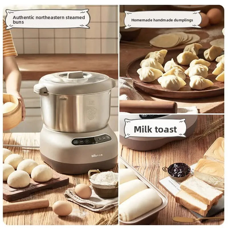 Automatic Dough Kneader Machine, Large Capacity Home Flour Mixer with Fermentation, Heavy Duty Stable Non-Shake Body