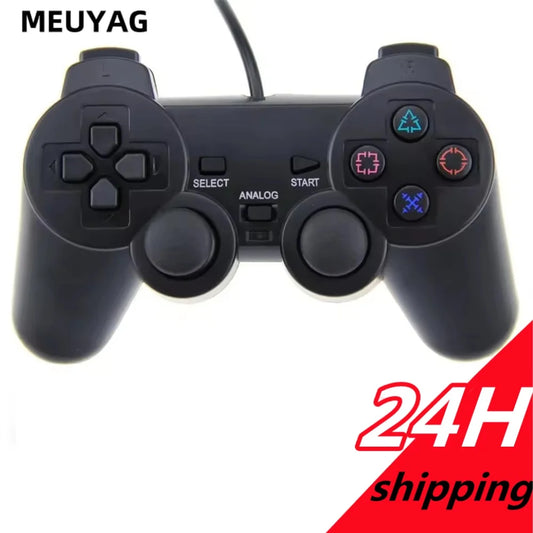 MEUYAG Wired Gamepad for PS2 Controller Game Joystick Vibration Game Controller for PlayStation 2 PS2 Controller Game