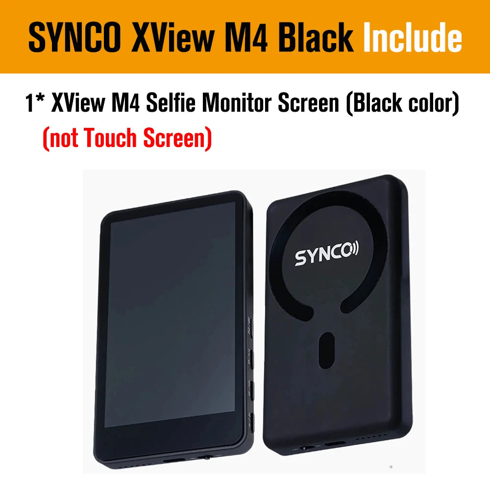 SYNCO XView M4 / M4 AI / M4 Touch Screen Selfie Monitor Screen Vlogging Monitor for iPhone Android Live Streaming TikTok Vlog