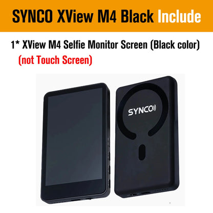 SYNCO XView M4 / M4 AI / M4 Touch Screen Selfie Monitor Screen Vlogging Monitor for iPhone Android Live Streaming TikTok Vlog