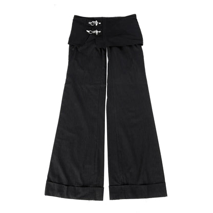 2025 Women's Concise High Waist Flared Jeans Stretchy Slim Fit Casual Chic Trendy Denim Pants Goth Harajuku Y2K Female Trousers
