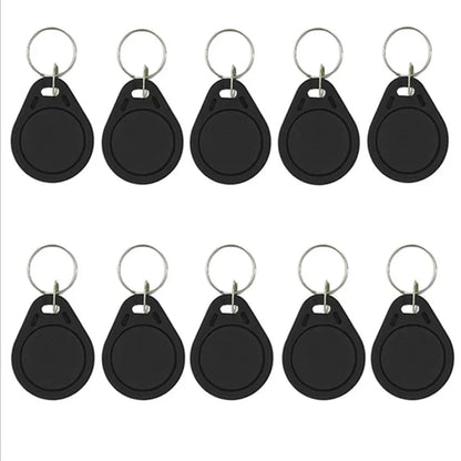 5YOA 5/10pcs RFID 13.56mhz Smart Chip Keychain Ic Rewritable Label Waterproof Copy Card Badge Uid Token Tag Clone Duplicator