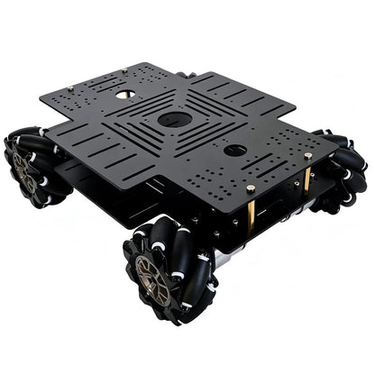25Kg Big Load 4WD Mecanum Wheel Robot Car 330+240mm Chassis with 12V Encoder Motor for Arduino ROS Robot Arm DIY Kit Toy Parts