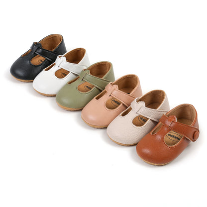 New Baby Shoes Leather Baby Boy Girl Shoes Rubber Sole Anti-slip Multicolor Toddler First Walkers Newborn Crib Toddler Shoes