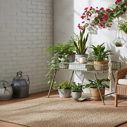 Metal Plant Stand Shelf Indoor Outdoor Flower Pot Holder Rack Floor Display Stand for Living Room Balcony Garden Decor