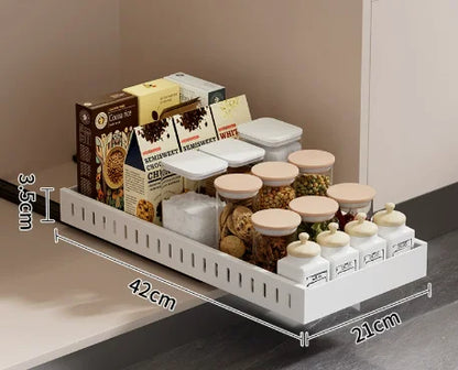 Pull Out Pots Pans Organizer for Under Cabinet Pull Out Cabinet Organizer Storage Pot Lid Organizer Holder Adjustable Dividers