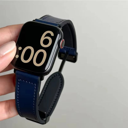 Genuine Leather Strap for Apple watch band 11 46mm 42mm 44mm 40mm 45mm 41mm bracelet iWatch series 10 9 8 7 SE3 ultra 3 2 49mm