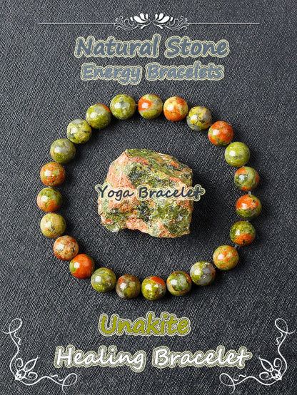 Original Natural Stone Beads Bracelet Men Women Reiki Blue Apatite Lapis Lazuli Amethyst Yellow Tiger Eye Beads Bracelet Jewelry