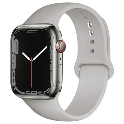 Silicone Band For Apple Watch straps 49mm 40mm 44 mm 45mm 46mm 42mm 41mm 38mm sports bracelet iWatch series 10 9 8 3 SE ultra 2