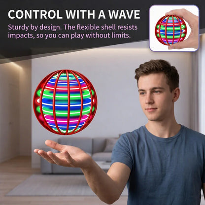 Flying Orb Galaxy Ball Toy, Hover Orb with Magic Boomerang & Floating Function, LED Glow Outdoor Indoor Fun Toy for Adults Teens