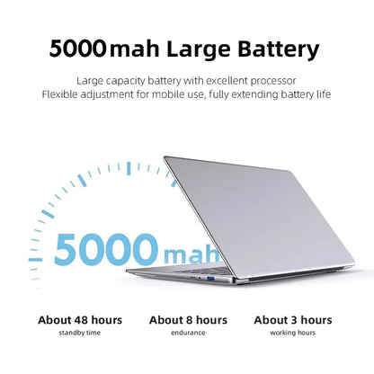 2026 14.1" Portable Laptop Computer Intel Core I9 10980HK Windows 11 Pro 16GB 32GB DDR4 1TB SSD Notebook PC Gaming Laptops