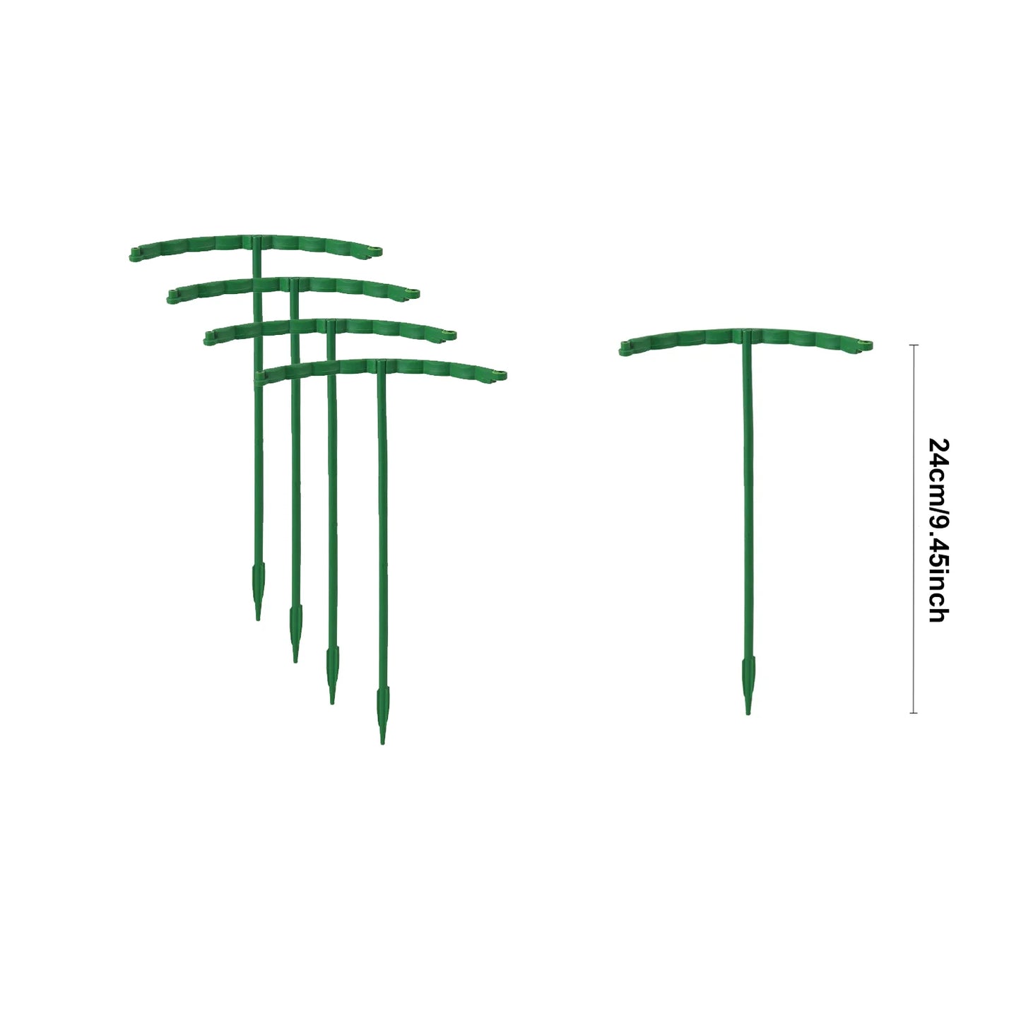 4/8PCS Plastic Plant Support Stakes, Garden Plant Stem Support Rods, Flower Vine Holder for Greenhouse, Potted Plants, Gardening