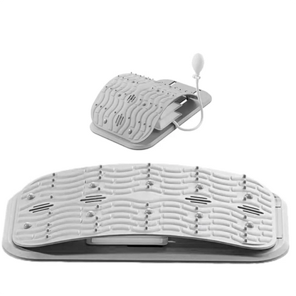 Lower Back Massager Stretcher Adjustable Manual Airbag Lumbar Tractor Ergonomic Lumbar Support Board Ergonomic Lumbar Support Board Comfortable Acupressure Points Ergonomic Design