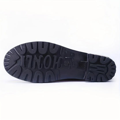 Fashionable and Minimalist Style Drawstring and Tight Mouth Waterproof and Anti-Slip Outdoor Work Women's Rain Boots