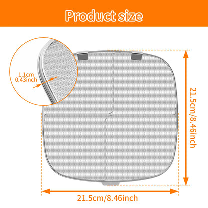 Stainless Steel Splatter Guard Splatter Screen Reusable Air Fryer Splatter Screen for Ninja Foodi AG300C AG301C AG302 AG400