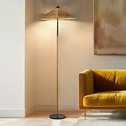 68 inch Floor Lamp Minimalist Rattan lampshade traditional style Lamp Hotel Guest Room Living Room Study Bedroom Bedside Decorative Lighting Lamps Indoor Lighting Shiping from USA