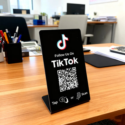 Programmable NFC215 Google Review Card NFC Station Table 13.56Mhz QR code can be independently set to link Standing Card