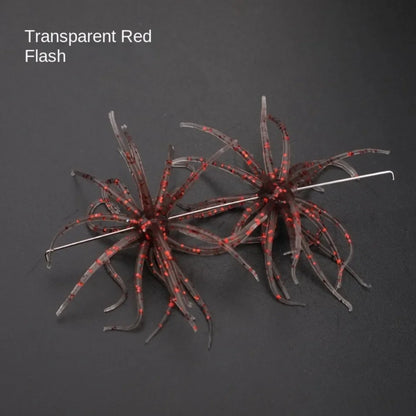 1PC/2PCS Dice Fishing Sea Urchin Lures 2.8g 8.7g Silicone Worm Silicone Worm Lure Handmade Artificial Tackle.